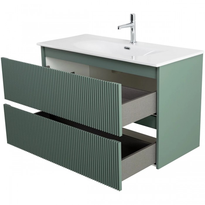 Тумба под раковину BelBagno Uno 120 UNO-1200-2C-SO-VO подвесная, зеленая матовая