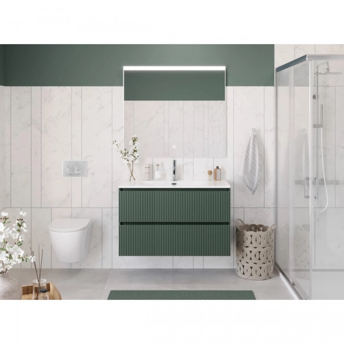 Тумба под раковину BelBagno Uno 120 UNO-1200-2C-SO-VO подвесная, зеленая матовая