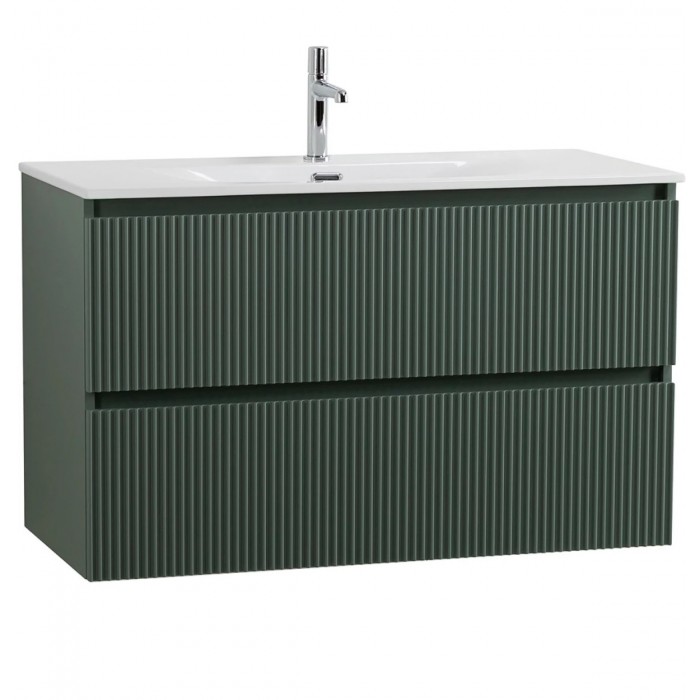 Тумба под раковину BelBagno Uno 120 UNO-1200-2C-SO-VO подвесная, зеленая матовая