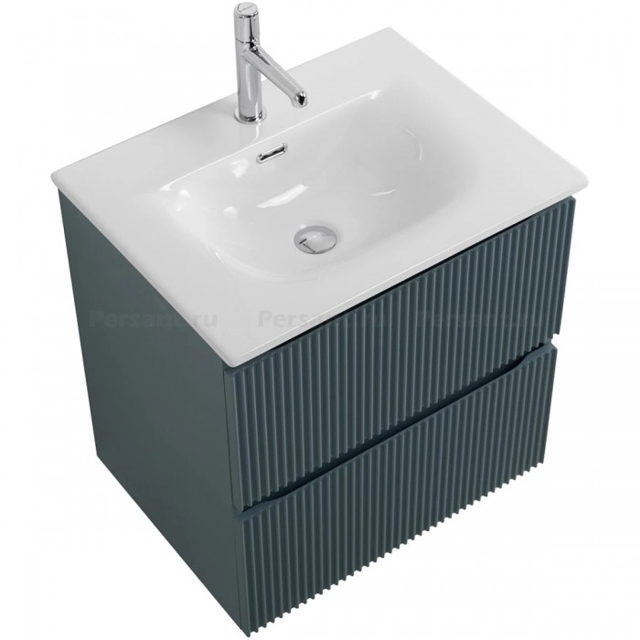 Тумба под раковину BelBagno Uno 60 UNO-600-2C-SO-AO подвесная, голубая матовая