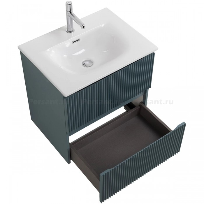 Тумба под раковину BelBagno Uno 60 UNO-600-2C-SO-AO подвесная, голубая матовая