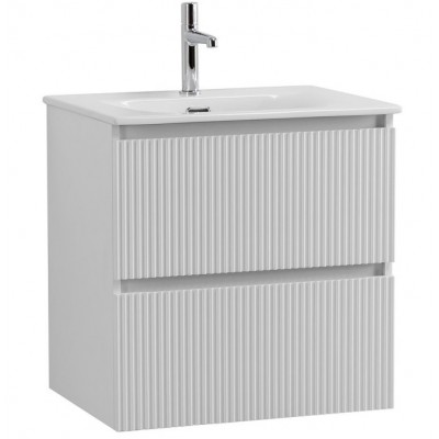 Тумба под раковину BelBagno Uno 60 UNO-600-2C-SO-BO подвесная, белая матовая