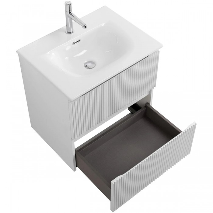 Тумба под раковину BelBagno Uno 70 UNO-700-2C-SO-BO подвесная, белая матовая