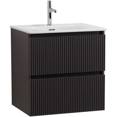 Тумба под раковину BelBagno Uno 60 UNO-600-2C-SO-GSO подвесная, темно-серая матовая