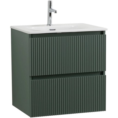 Тумба под раковину BelBagno Uno 60 UNO-600-2C-SO-VO подвесная, зеленая матовая