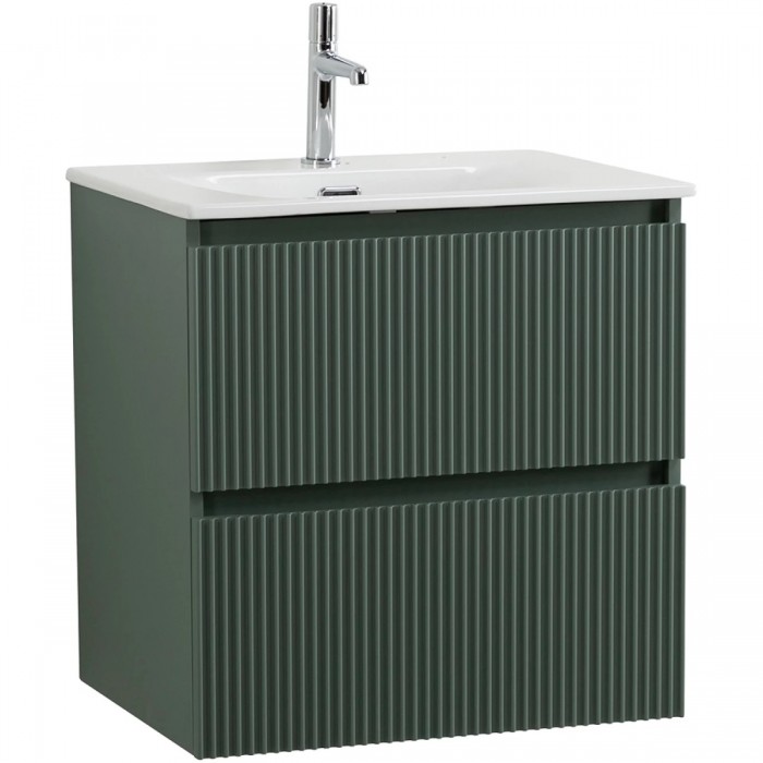 Тумба под раковину BelBagno Uno 60 UNO-600-2C-SO-VO подвесная, зеленая матовая