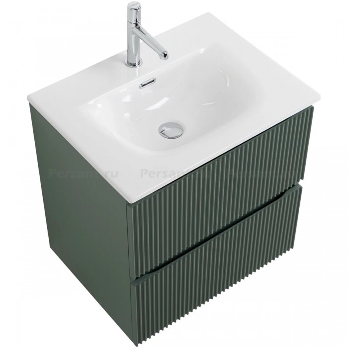 Тумба под раковину BelBagno Uno 60 UNO-600-2C-SO-VO подвесная, зеленая матовая