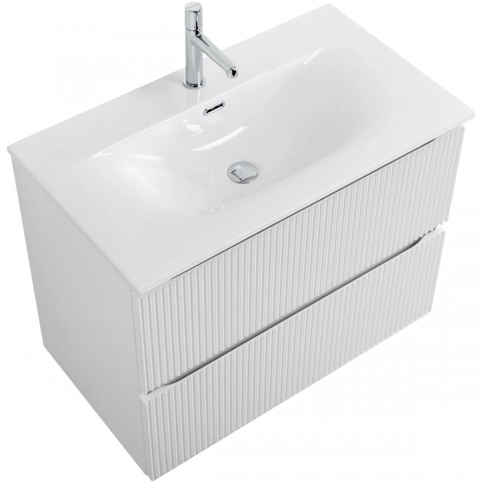 Тумба под раковину BelBagno Uno 90 UNO-900-2C-SO-BO подвесная, белая матовая