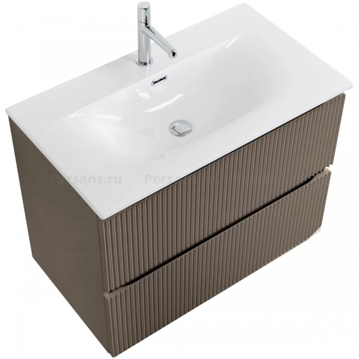 Тумба под раковину BelBagno Uno 90 UNO-900-2C-SO-CO подвесная, бежевая матовая