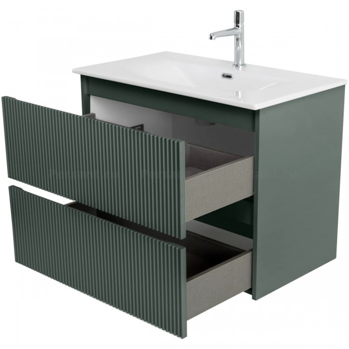 Тумба под раковину BelBagno Uno 90 UNO-900-2C-SO-VO подвесная, зеленая матовая