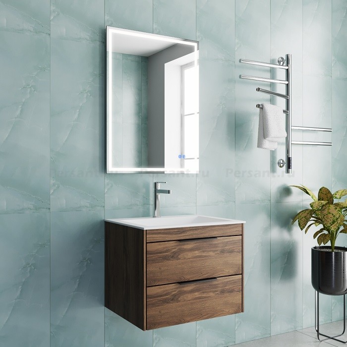 Тумба под раковину Vincea Chiara 2D 60 VMC-2C2600CO дуб чарльстон, подвесная
