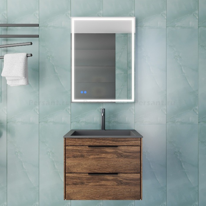 Тумба под раковину Vincea Chiara 2D 60 VMC-2C2600CO дуб чарльстон, подвесная