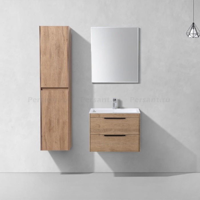 Тумба под раковину Vincea Chiara 2D 60 VMC-2C2600NO дуб натуральный, подвесная