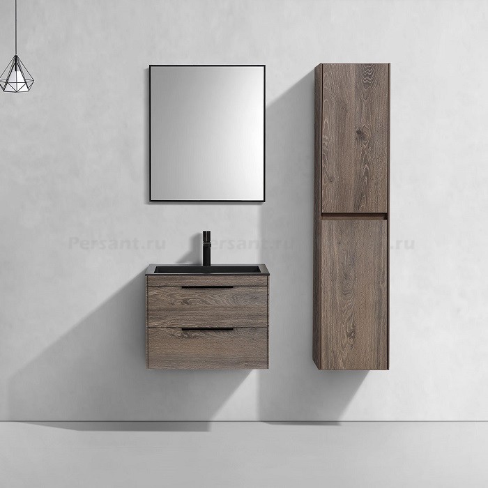 Тумба под раковину Vincea Chiara 2D 60 VMC-2C2600RO темный дуб, подвесная