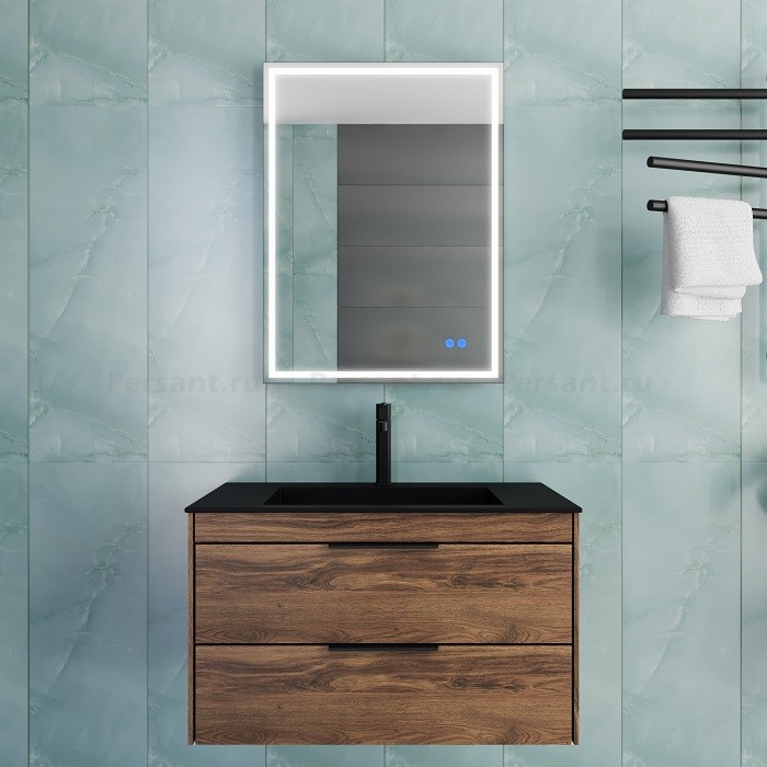 Тумба под раковину Vincea Chiara 2D 80 VMC-2C2800CO дуб чарльстон, подвесная