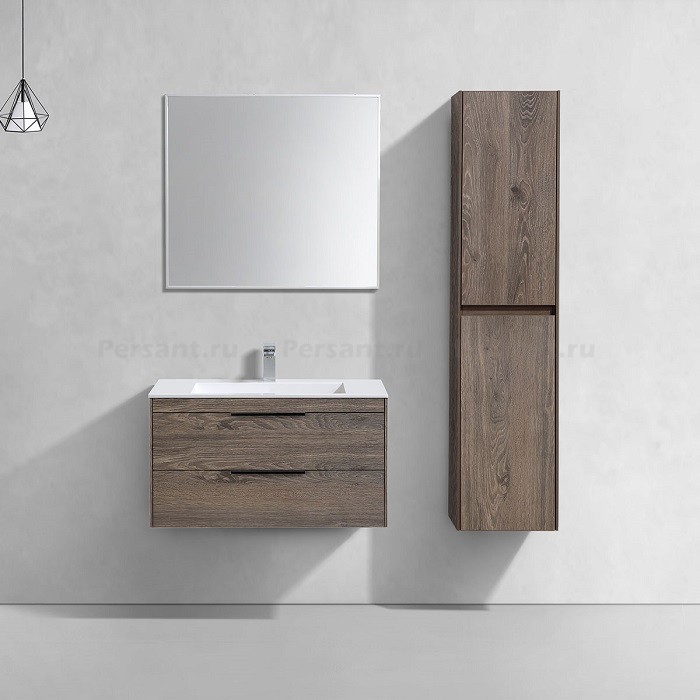 Тумба под раковину Vincea Chiara 2D 80 VMC-2C2800RO темный дуб, подвесная
