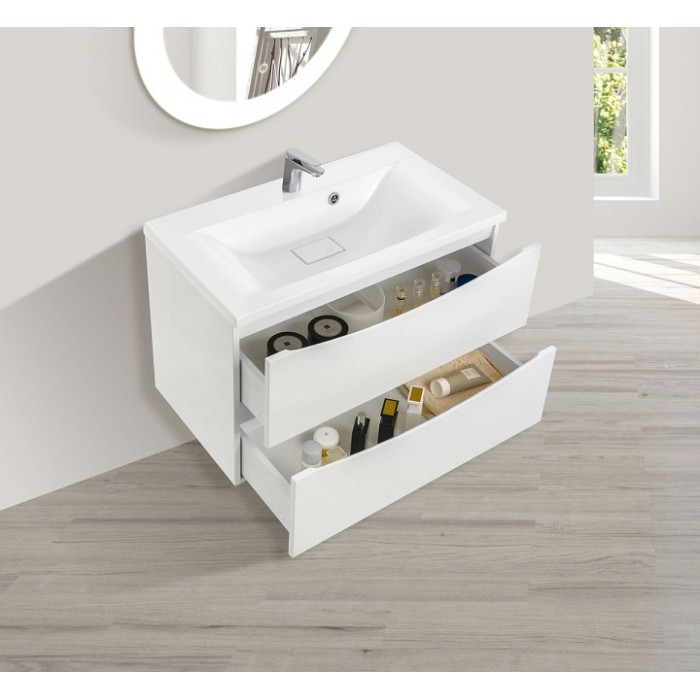 Тумба под раковину Vincea Mia 75 VMC-2MA750GW подвесная G.White