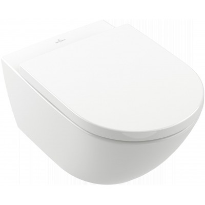 Подвесной унитаз Villeroy&Boch Subway 3.0 4670TS01 смыв "торнадо", с сиденьем микролифт