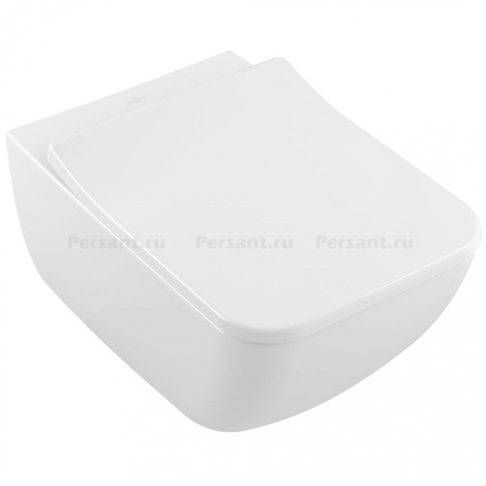 Подвесной унитаз Villeroy&Boch Venticello безободковый Ceramic Plus 4611R0R1