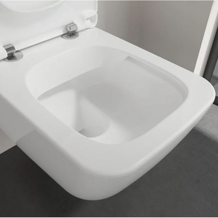 Подвесной унитаз Villeroy&Boch Venticello безободковый с сиденьем микролифт 4611RL01