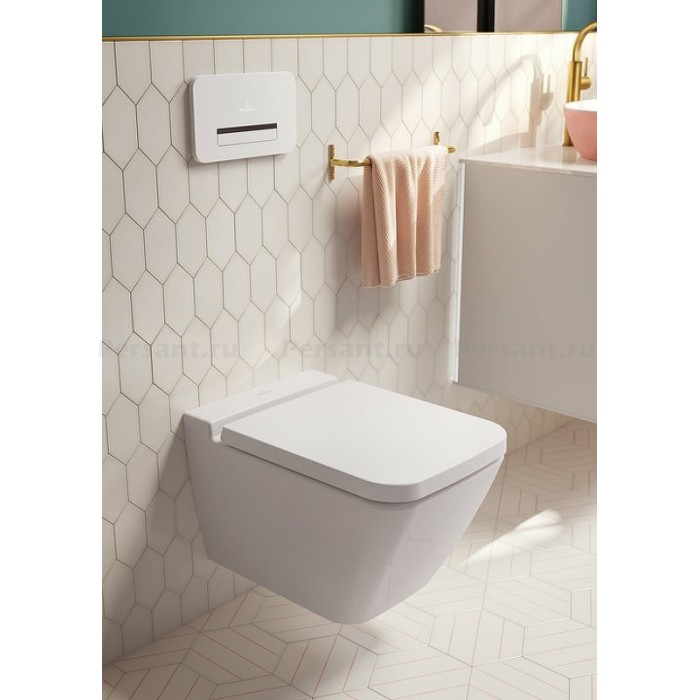 Подвесной унитаз Villeroy&Boch Finion 4664 R0 R1 Ceramic Plus безободковый