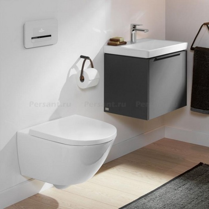 Подвесной унитаз Villeroy&Boch Subway 3.0 со смывом Twist Flush 4670T001