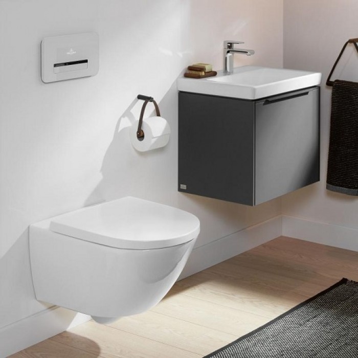 Подвесной унитаз Villeroy&Boch Subway 3.0 со смывом Twist Flush 4670T001