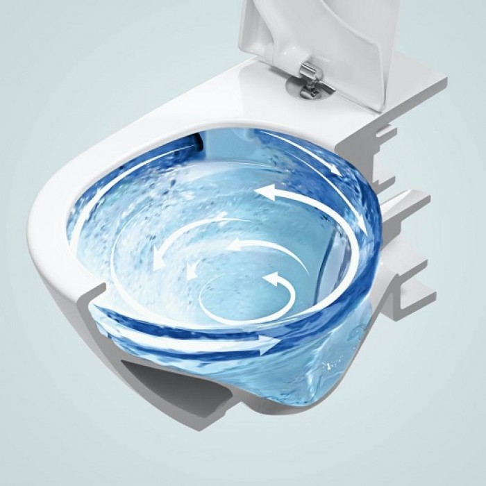 Подвесной унитаз Villeroy&Boch Subway 3.0 со смывом Twist Flush 4670T001