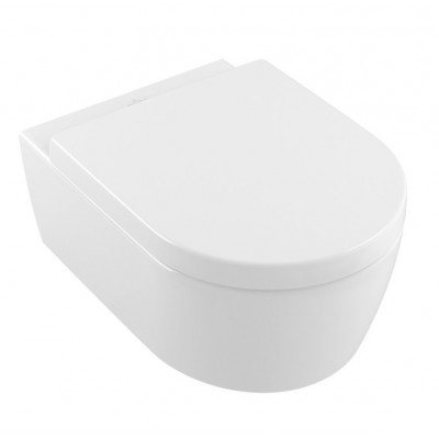 Подвесной унитаз Villeroy&Boch Avento безободковый с сиденьем микролифт 5656HR01