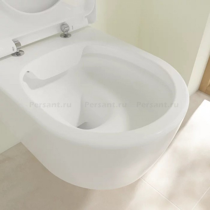 Подвесной унитаз Villeroy&Boch Avento безободковый с сиденьем микролифт 5656HR01