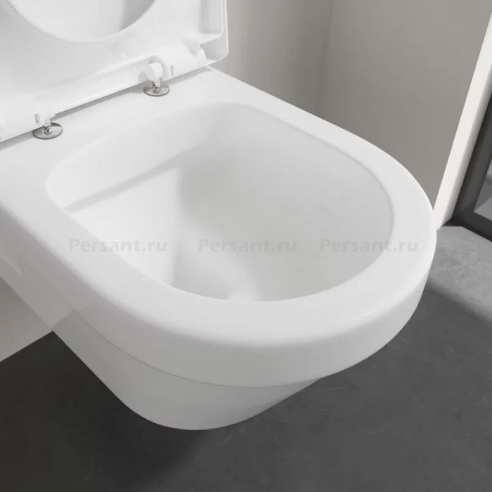 Подвесной унитаз Villeroy&Boch Omnia Architectura безободковый с сиденьем микролифт 5684HR01