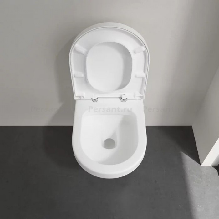 Подвесной унитаз Villeroy&Boch Omnia Architectura безободковый с сиденьем микролифт 5684HR01