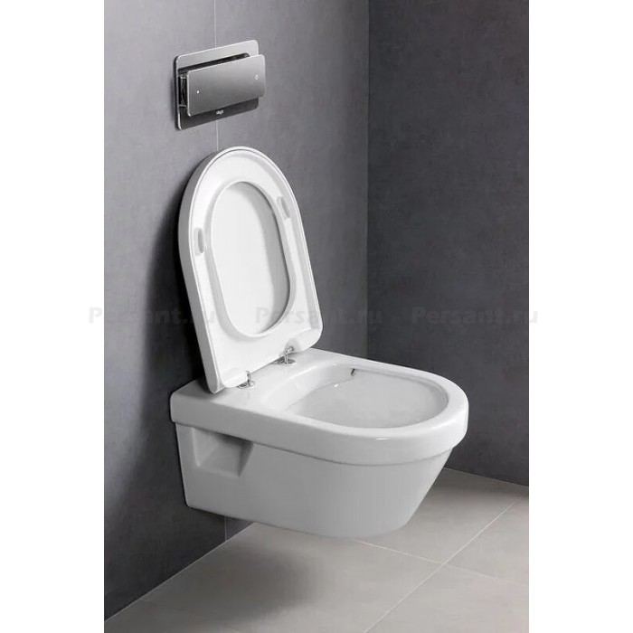 Подвесной унитаз Villeroy&Boch Omnia Architectura безободковый с сиденьем микролифт 5684HR01