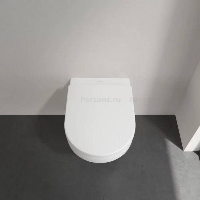 Подвесной унитаз Villeroy&Boch Omnia Architectura безободковый с сиденьем микролифт 5684HR01