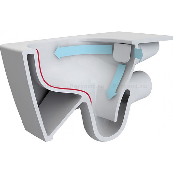 Подвесной унитаз Vitra Sento безободковый 7748B003-0075