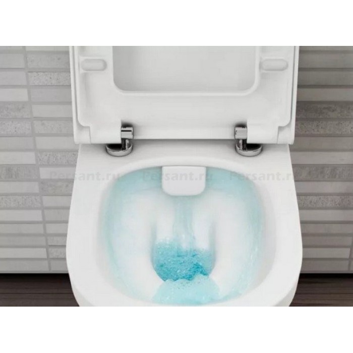 Комплект 4 в 1 Vitra Sento 9830B003-7207 безободковый унитаз с сиденьем микролифт