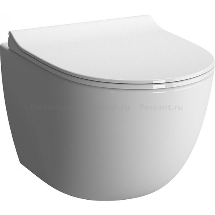 Комплект 4 в 1 Vitra Sento 9830B003-7207 безободковый унитаз с сиденьем микролифт