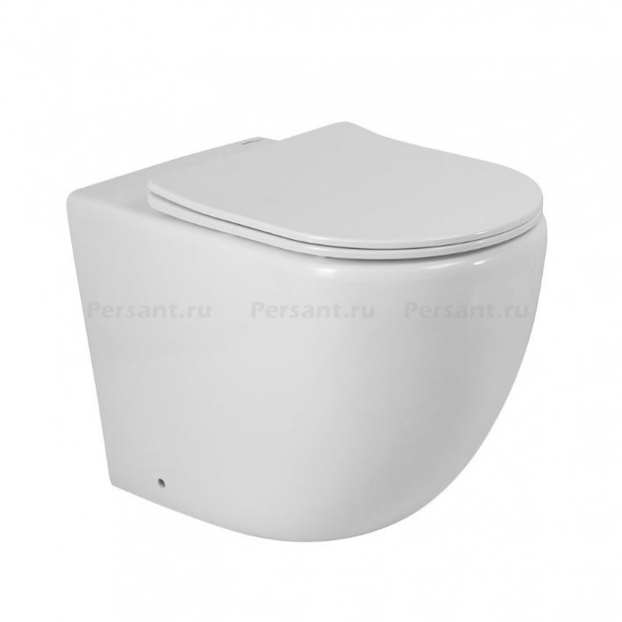 Приставной унитаз BelBagno Sfera-R BB2141CBR/SC безободковый с сиденьем