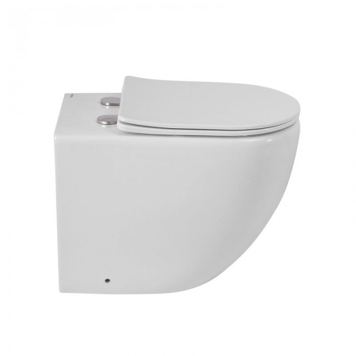 Приставной унитаз BelBagno Sfera-R BB2141CBR/SC безободковый с сиденьем