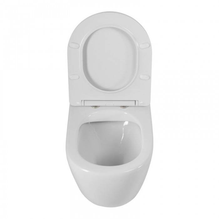 Приставной унитаз BelBagno Sfera-R BB2141CBR/SC безободковый с сиденьем