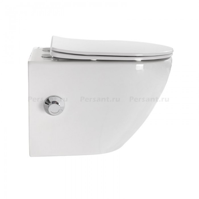 Подвесной унитаз Belbagno Uno с функцией биде BB3105CHR-BS/SC