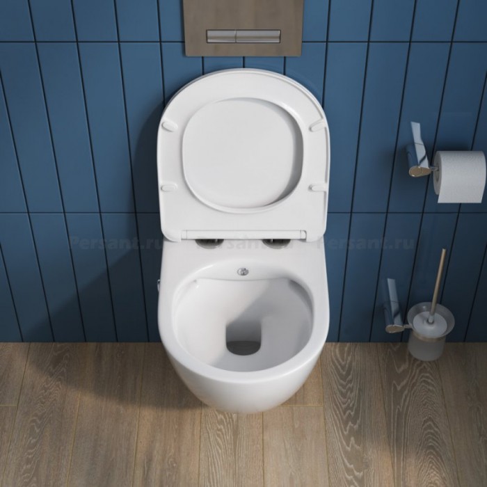 Подвесной унитаз Belbagno Uno с функцией биде BB3105CHR-BS/SC