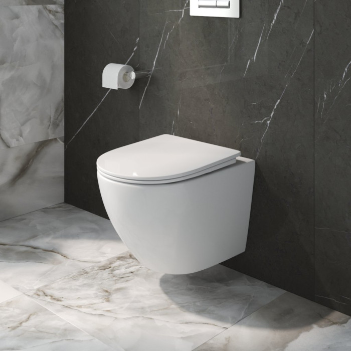 Подвесной унитаз BelBagno Uno-TOR BB5177CH-TOR/SC торнадо с сиденьем