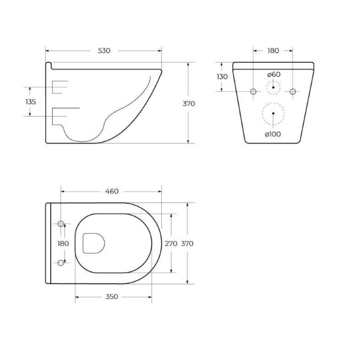 Подвесной унитаз BelBagno Senso-Tor BB017CHR-TOR торнадо безободковый