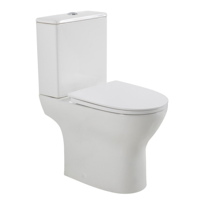 Напольный унитаз BelBagno Lounge BB045CPR/SC+BB045T безободковый