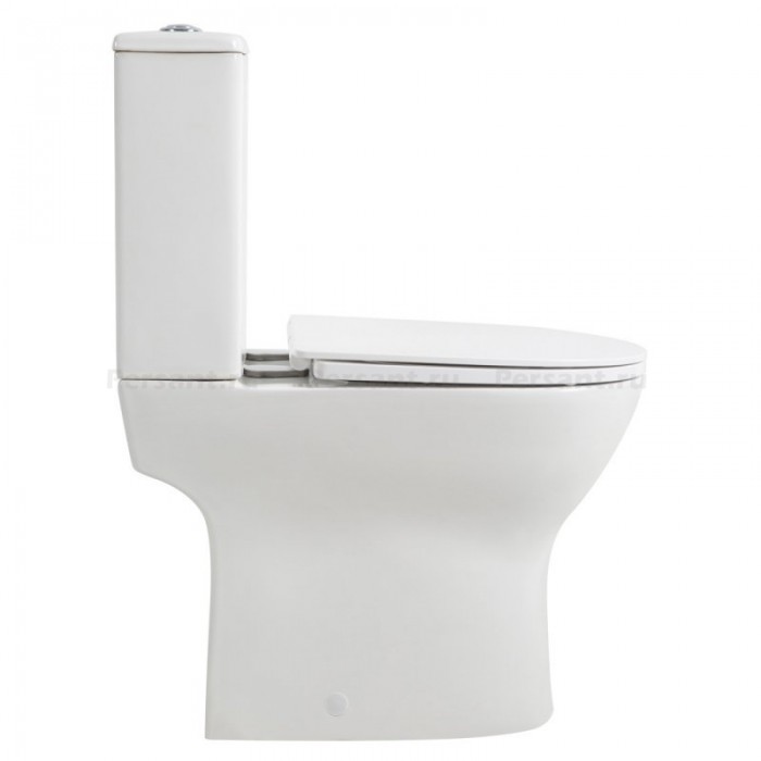 Напольный унитаз BelBagno Lounge безободковый, с сиденьем микролифт BB045CPR/SC+BB045T