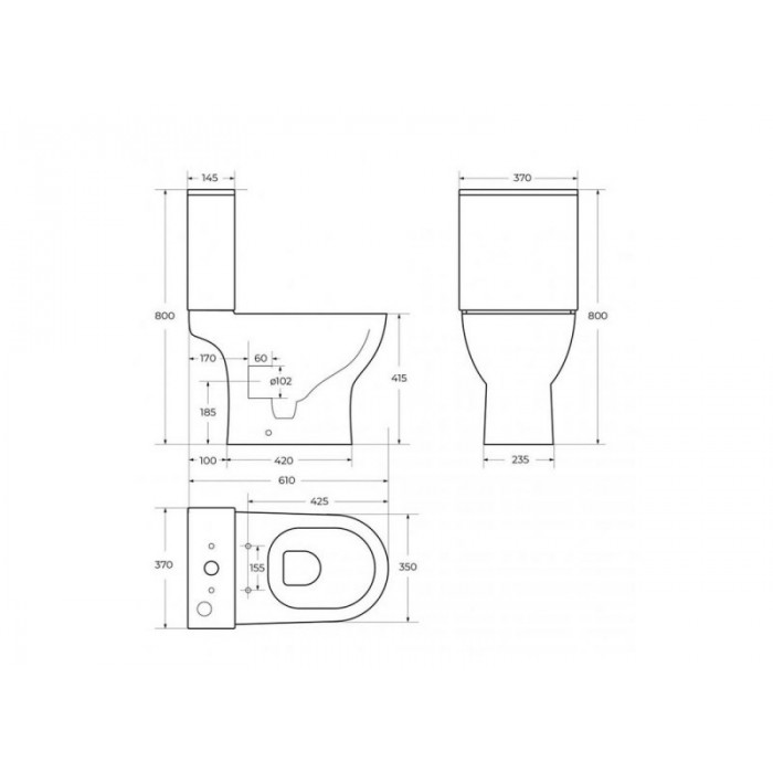 Напольный унитаз BelBagno Lounge BB045CPR/SC+BB045T безободковый