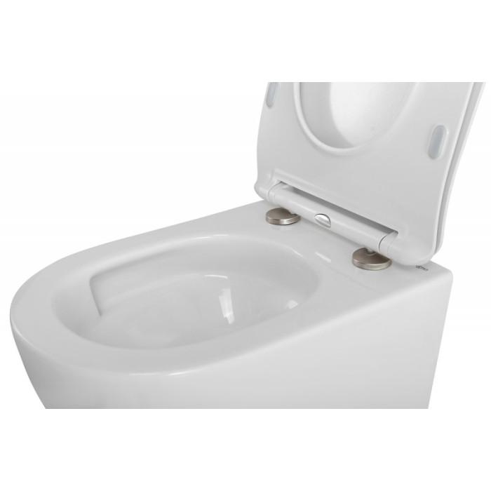 Подвесной унитаз BelBagno Sfera-Tor BB046CH-TOR/SC торнадо с сиденьем