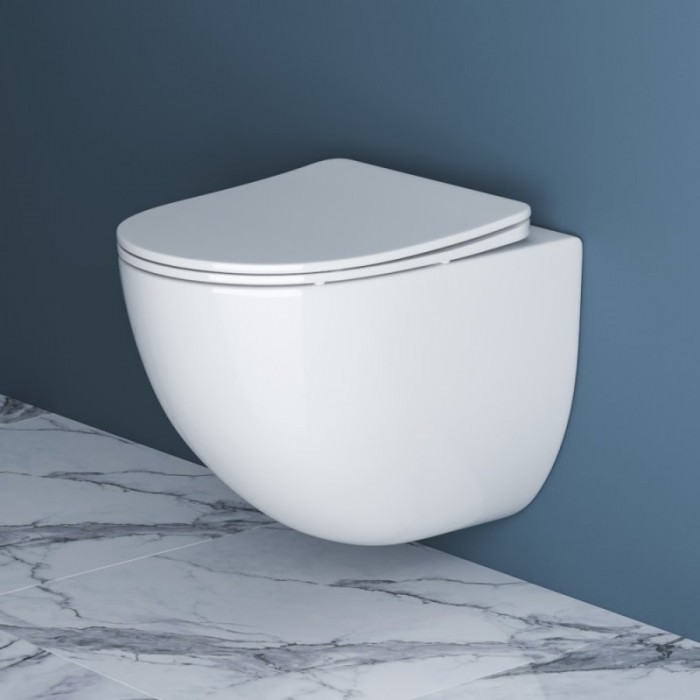 Подвесной унитаз BelBagno Amanda  BB051CH-TOR-FC/SC торнадо с сиденьем