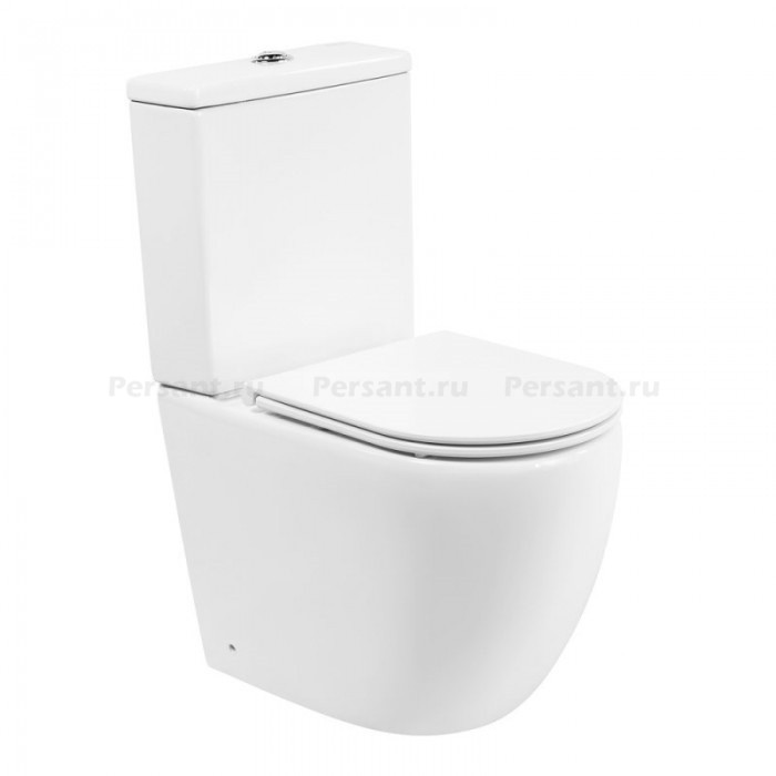 Напольный унитаз BelBagno Amanda BB051CPR+BB051T безободковый